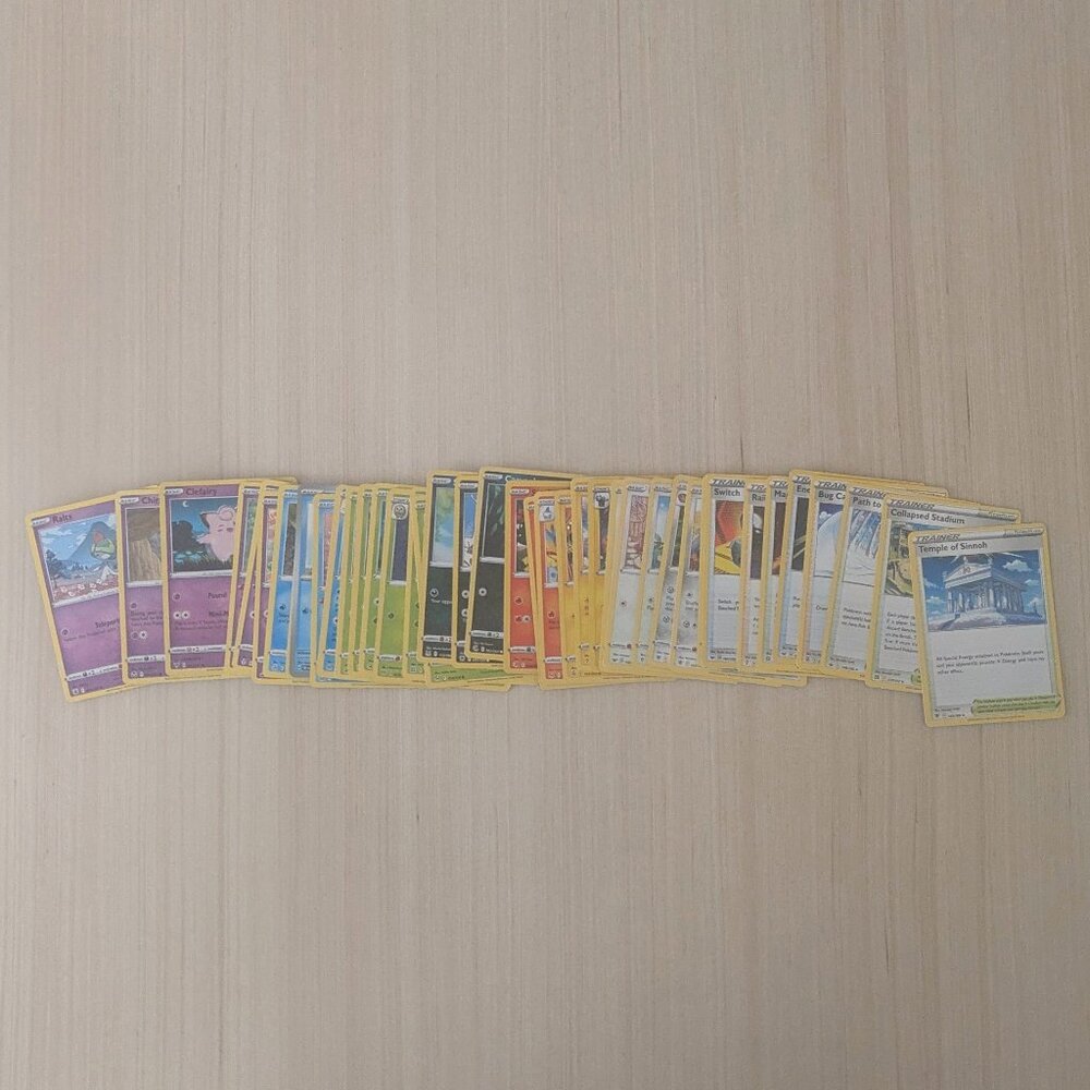 42 Pokemon TCG Trading Cards - Trainer Fire Water Psychic Dark Electric Fighting
